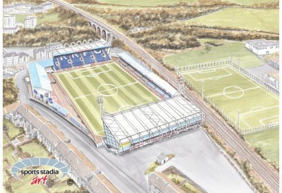 Raith Rovers FC Starks Park Stadium Wall Art Print