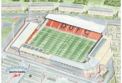 Dundee United FC Tannadice Park Stadium Wall Art Print