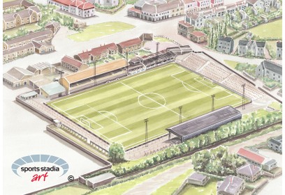 East Fife FC Bayview Park Stadium Wall Art Print