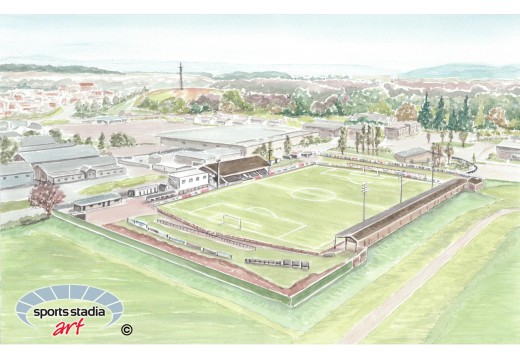 Elgin City FC Borough Briggs Stadium Wall Art Print