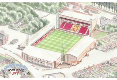 Motherwell FC Fir Park Stadium Wall Art Print