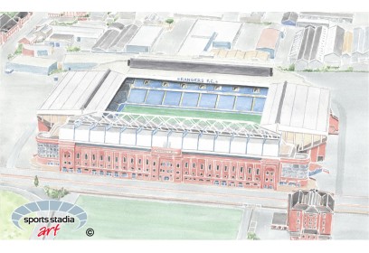 Rangers FC Ibrox Stadium Wall Art Print