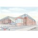 Rangers FC Outside Ibrox Stadium Wall Art Print
