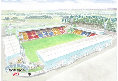 St Johnstone FC McDiarmid Stadium Wall Art Print