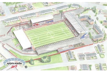 St Mirren FC Love Street Stadium Wall Art Print