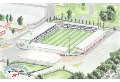 St Mirren FC Stadium Wall Art Print