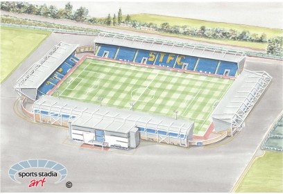 Shrewsbury Town FC New Meadow Stadium Wall Art Print
