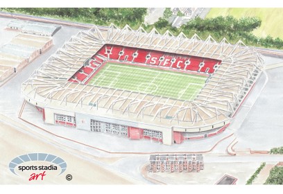 Southampton FC St Mary's Stadium Wall Art Print