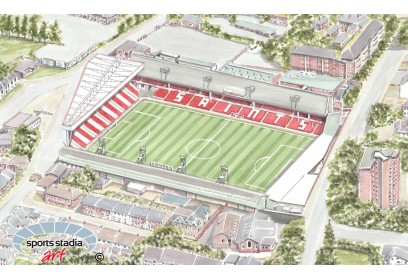Southampton FC The Dell Stadium Wall Art Print
