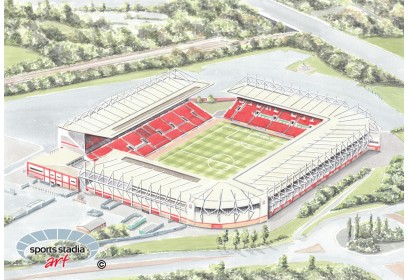 Stoke City FC Britannia Stadium Wall Art Print