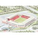 Stoke City FC Britannia Stadium Wall Art Print