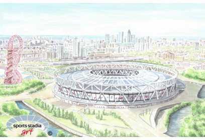 West Ham United FC London Stadium Wall Art Print