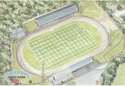 Halifax Town FC The Shay Stadium 1948 Wall Art Print