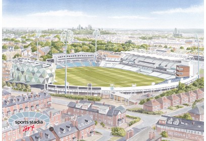 Yorkshire CCC Headingley Cricket Ground Wall Art Print