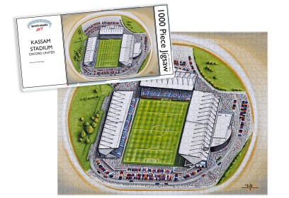 Oxford United FC Kassam Stadium Art Jigsaw Puzzle