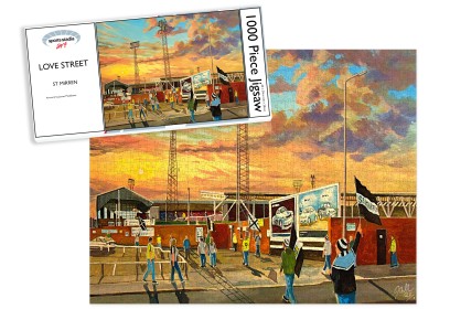 St Mirren FC Love Street Stadium 'Going to the Match' Art Jigsaw Puzzle