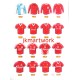 Liverpool FC Retro Shirts Wall Art Print