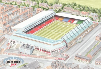 Liverpool FC Anfield Stadium 1980's Wall Art Print