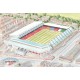 Liverpool FC Anfield Stadium 1980's Wall Art Print
