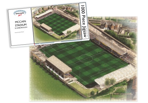 Scarborough FC McCain Stadium Art Jigsaw Puzzle