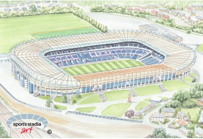 Scotland Rugby Union Murrayfield Stadium Wall Art Print
