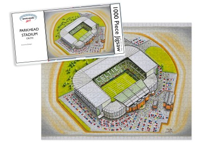 Celtic FC Parkhead Stadium Art Jigsaw Puzzle 