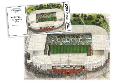 Celtic FC Parkhead Stadium Art Jigsaw Puzzle 