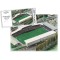 Wrexham FC Racecourse Ground Stadium Art Jigsaw Puzzle