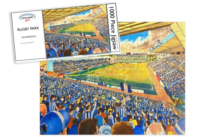 Kilmarnock FC Rugby Park Stadium Art Jigsaw Puzzle