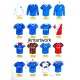 Rangers FC Retro Shirts Wall Art Print