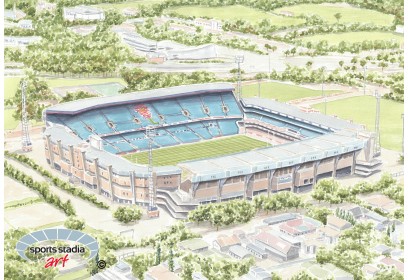 Blue Bulls Rugby Union Loftus Versfield Stadium Wall Art Print