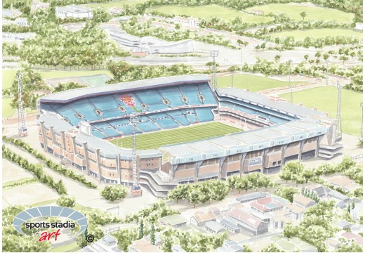 Blue Bulls Rugby Union Loftus Versfield Stadium Wall Art Print
