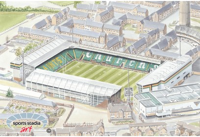 Northampton Saints RU Franklins Gardens Stadium Wall Art Print