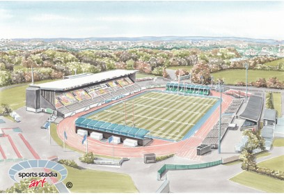 Saracens RU Stone X Stadium Wall Art Print