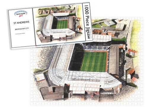 Birmingham City FC  St Andrews Stadium Fine Art Jigsaw Puzzle 