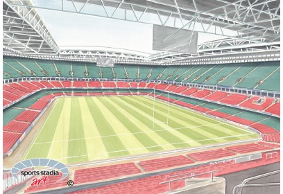 Wales RU Millennium Stadium Wall Art Print