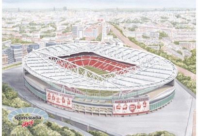 Arsenal FC Emirates Stadium Wall Art Print