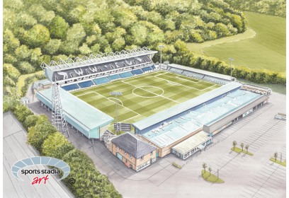 Wycombe Wanderers FC Adams Park Stadium Wall Art Print