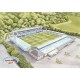 Wycombe Wanderers FC Adams Park Stadium Wall Art Print