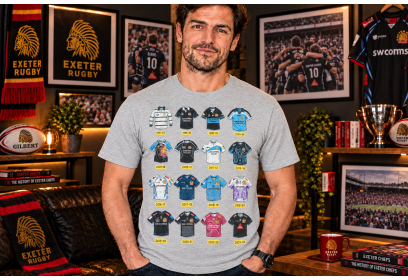 Exeter Chiefs Rugby Union Retro Art Shirts T-Shirt