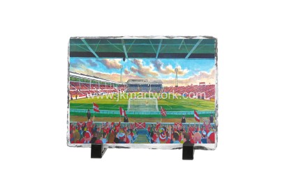 Aberdeen FC Pittodrie Stadium 'Yesteryear' Slate Presentation