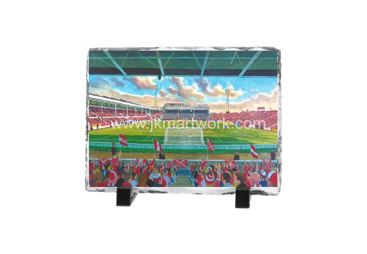 Aberdeen FC Pittodrie Stadium 'Yesteryear' Slate Presentation