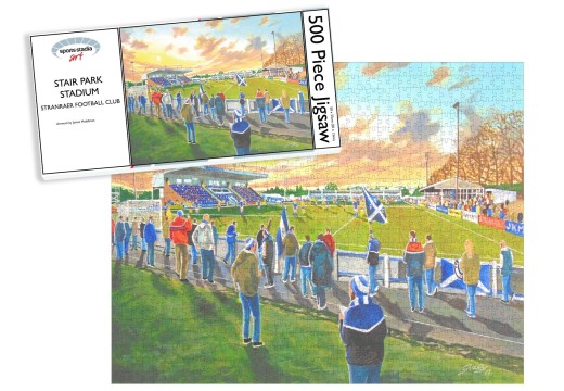 Stair Park Stadium Fine Art Jigsaw Puzzle - Stranraer Football Club Stair Park Stadium Fine Art Jigsaw Puzzle - Stranraer Football Club