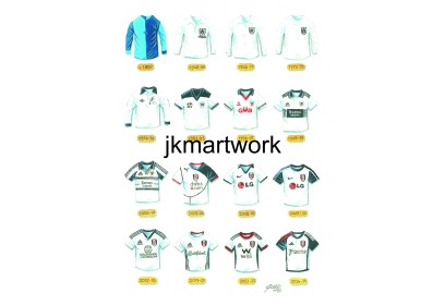 Fulham FC Retro Art Shirts T-Shirt